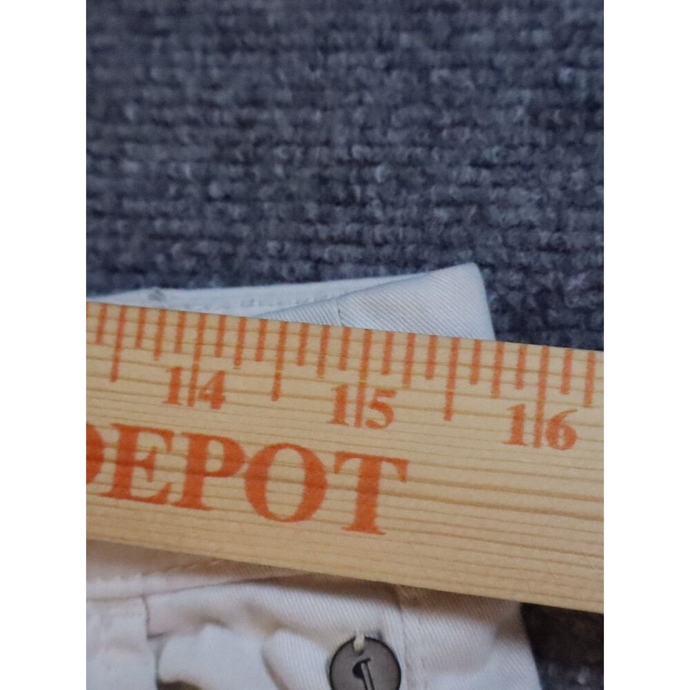 Pilcro Anthropologie Womens 27 Cream Chino Shorts Rolled Cuff Casual Preppy - Picture 3 of 6
